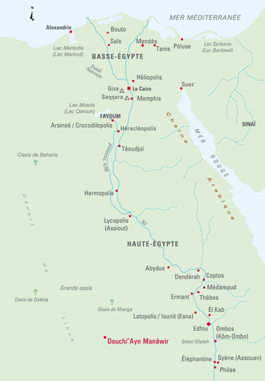 carte d'Égypte