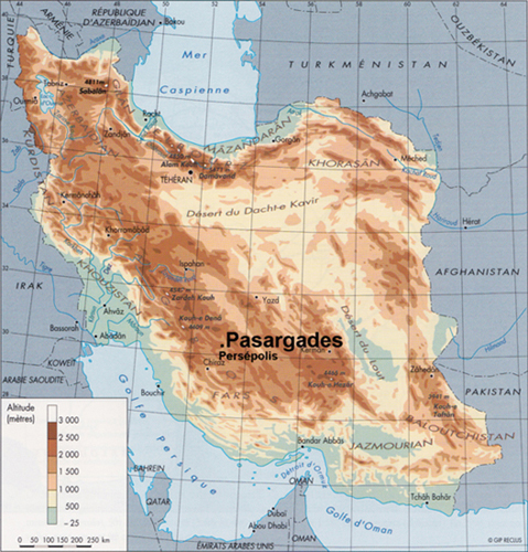 Carte de l'Iran